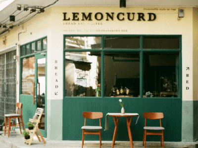 Lemoncurd Bread and Coffee