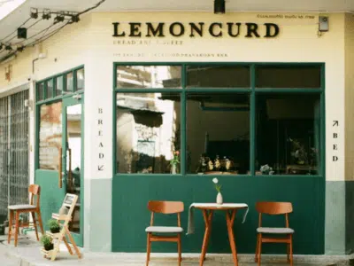 Lemoncurd Bread and Coffee
