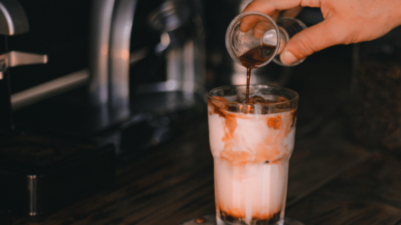 How to Make a Dirty Latte at Home